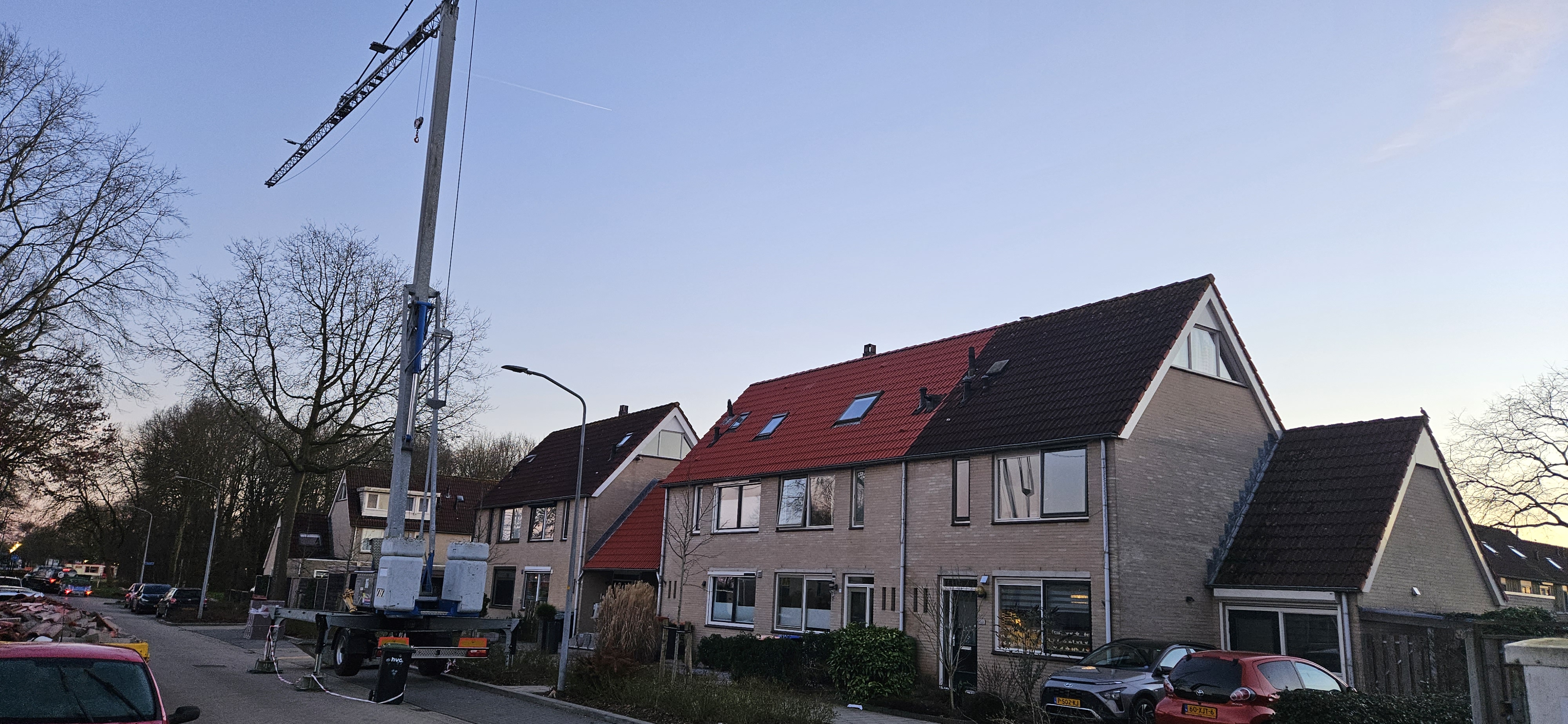 Dak renovatie met isolatiefolie